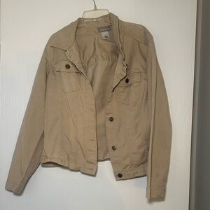 Croft & Barrow Women's Beige Utility Jacket